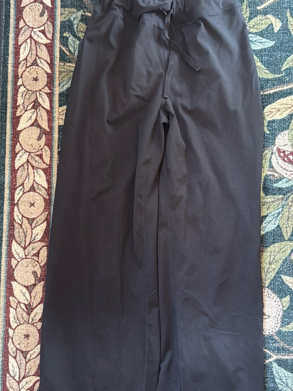 Black Drawstring Yoga Pants